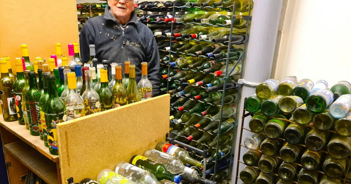 , Saint-Jean-le-Priche Nicolas, un collectionneur mâconnais qui a la bouteille